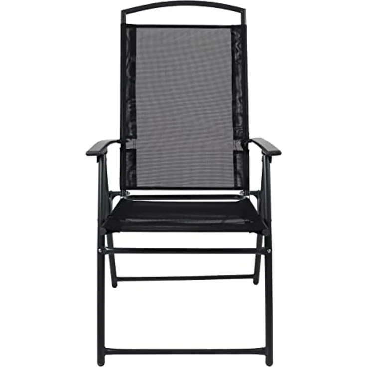 VCM Gartenmöbel-Set 189S 918159 Schwarz H. 105 x B. 189 x T. 90 cm – Bild 4