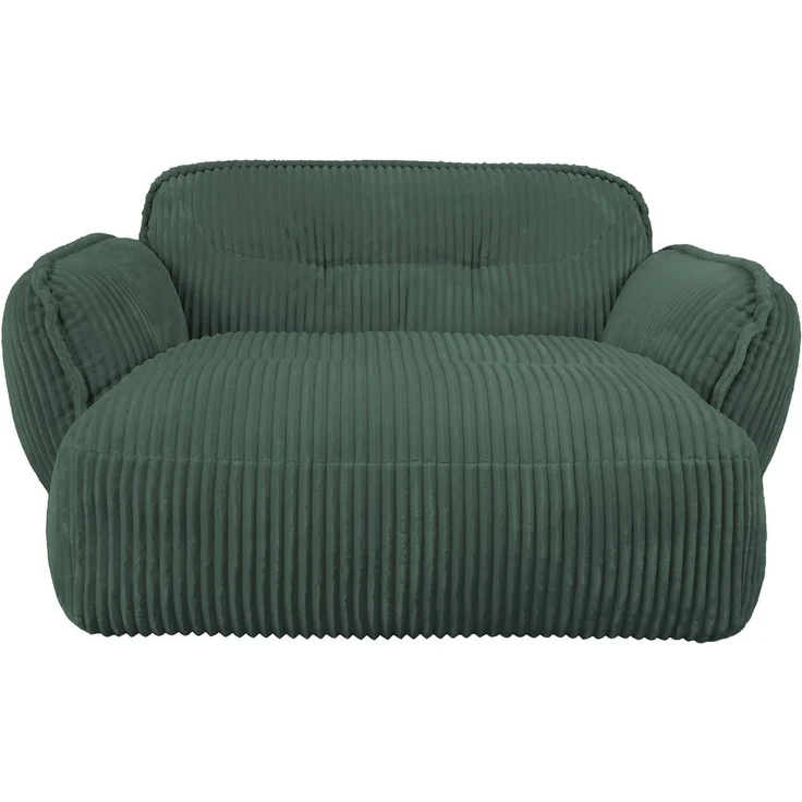 TRENDMANUFAKTUR Chaiselongue Be Fluffy, mit Rundumbezug, Loveseat mit moderner breiter Kedernaht, mit softem Sitzkomfort, in hochwertigem Breitcord mit weicher Haptik – Bild 2