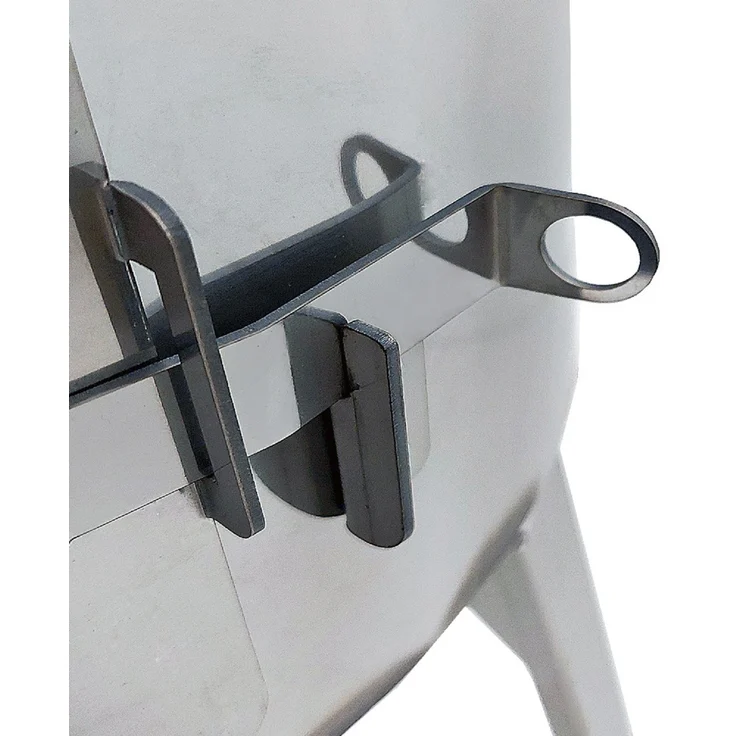 Grillpeter Utschak Timur Ø40cm Edelstahl 2 mm mit Abzugsrohr Feuerofen für Kazan 10-16 Liter – Bild 4