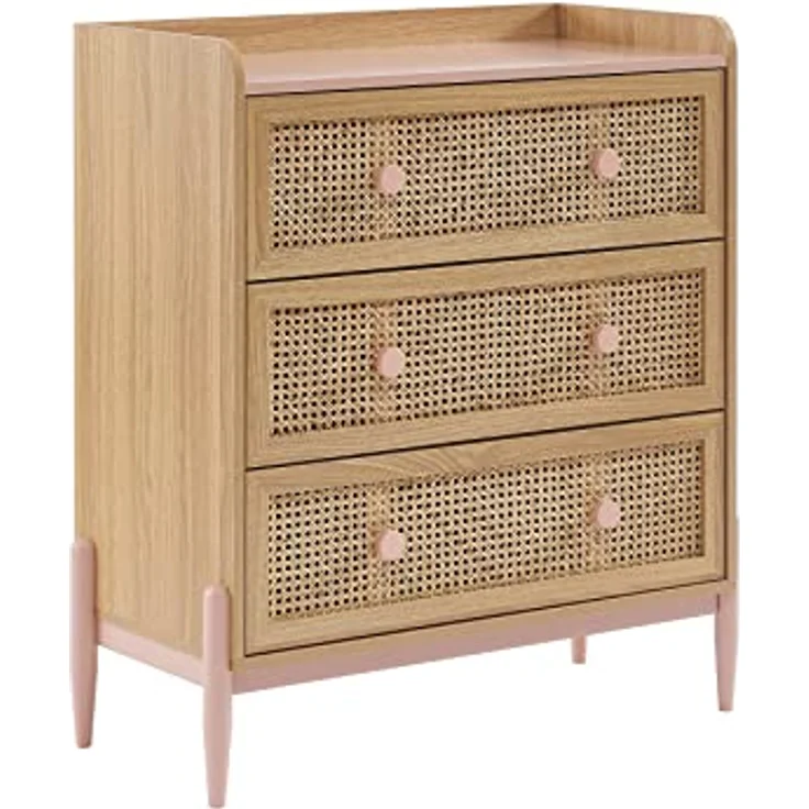 BAÏTA PABLO02 Kinderkommode, Pastellrosa, L80cm – Bild 2