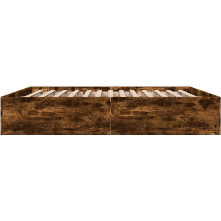 vidaXL Bettgestell Räuchereiche 180x200 cm Holzwerkstoff 3280997 – Bild 9