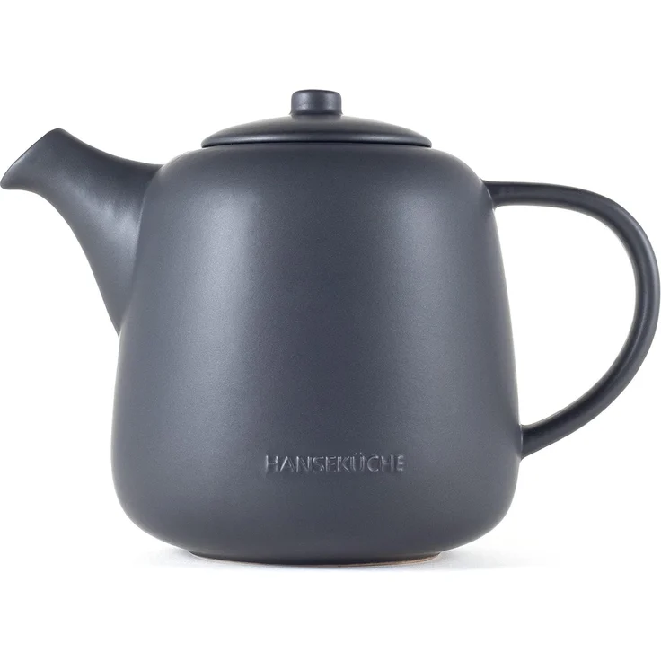 Hanseküche Teekanne Teekanne (1L), 1.3 l, (Teekanne, 1-St, inkl. Edelstahlsieb), Hochwertiges Material, Edelstahlsieb, Ergonomischer Griff – Bild 1