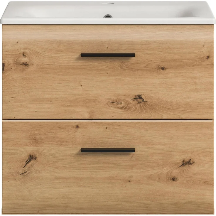 Waschtisch inkl. Waschbecken (B/H/T: 60x55x46 cm) in Artisan Oak Nachbildung und Artisan Oak Nachbildung – Bild 2