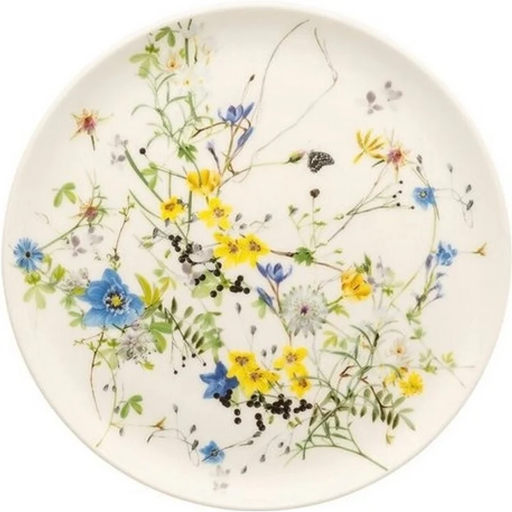 Rosenthal Brotteller Brillance Fleurs des Alpes Brotteller 18 cm, Teller Flach – Bild 1