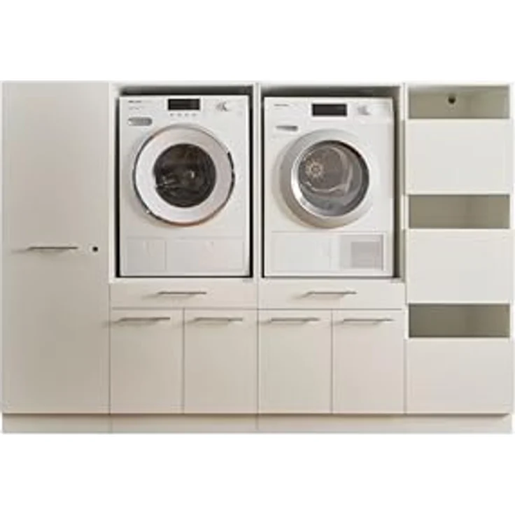 BEGA BBK Waschmaschinenumbauschrank in weiß - 235x162x67,5 (BxHxT) – Bild 2