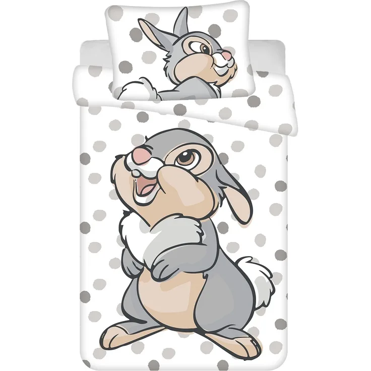 Disney Thumper Bettwäsche-Set – Kuschelige Kinderbettwäsche 100x135 cm & 40x60 cm
