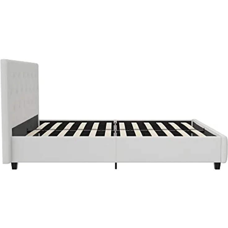 DHP Furniture Dakota Upholstered Platform Bed White Single – Bild 17