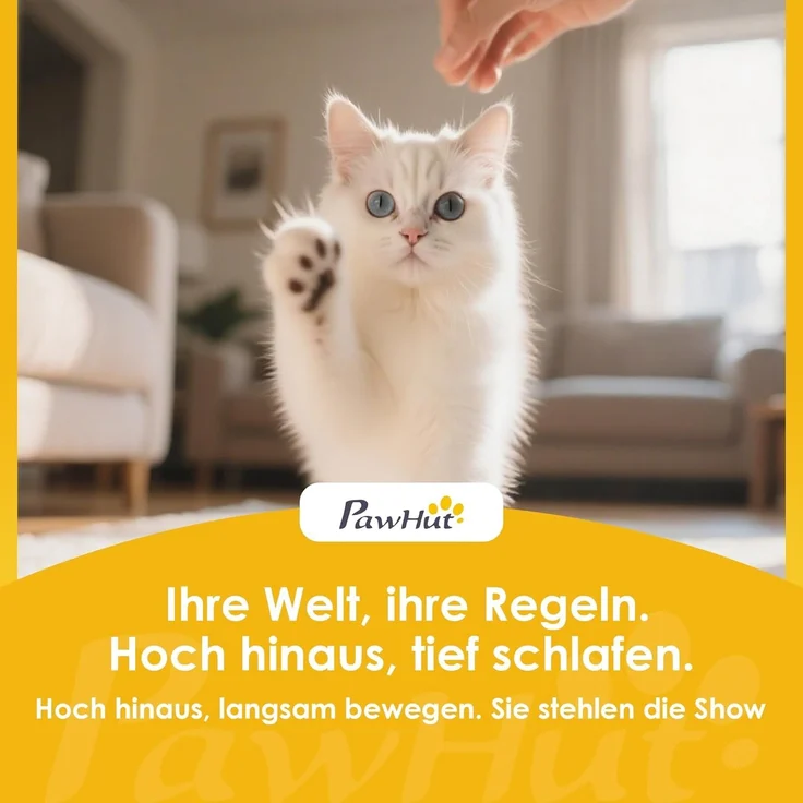 PawHut Tierbett 50x36 cm Katzenhängematte mit verstellbarer Halterung, Polyester, mit abnehmbarem, maschinenwaschbarem Kissen, für Katzen unter 6 kg – Bild 9