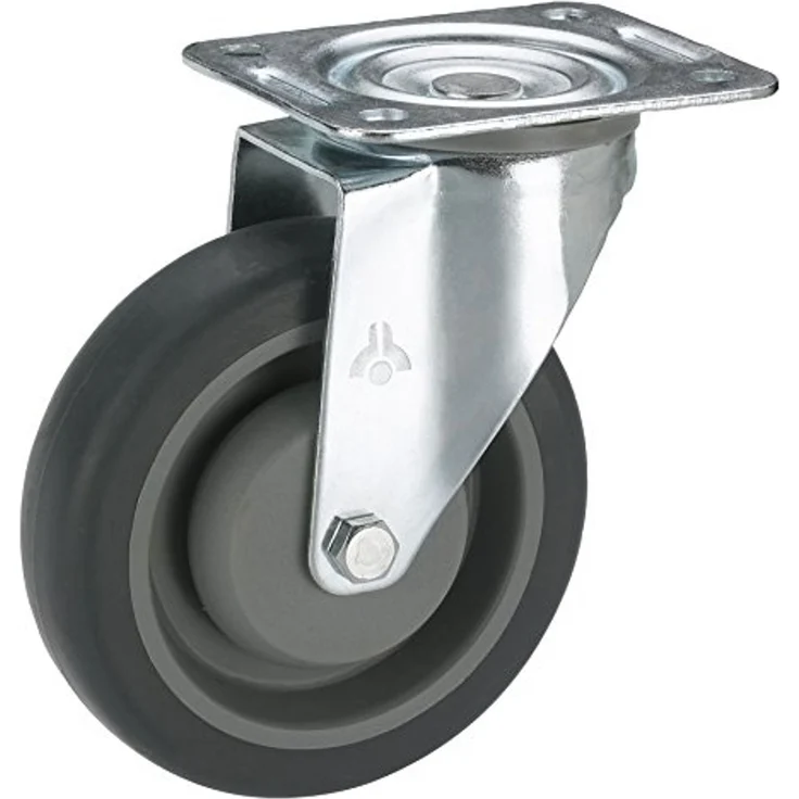 Lenkrolle mit Platte 100 x 32 mm, Tragkr. 150 kg – Bild 1