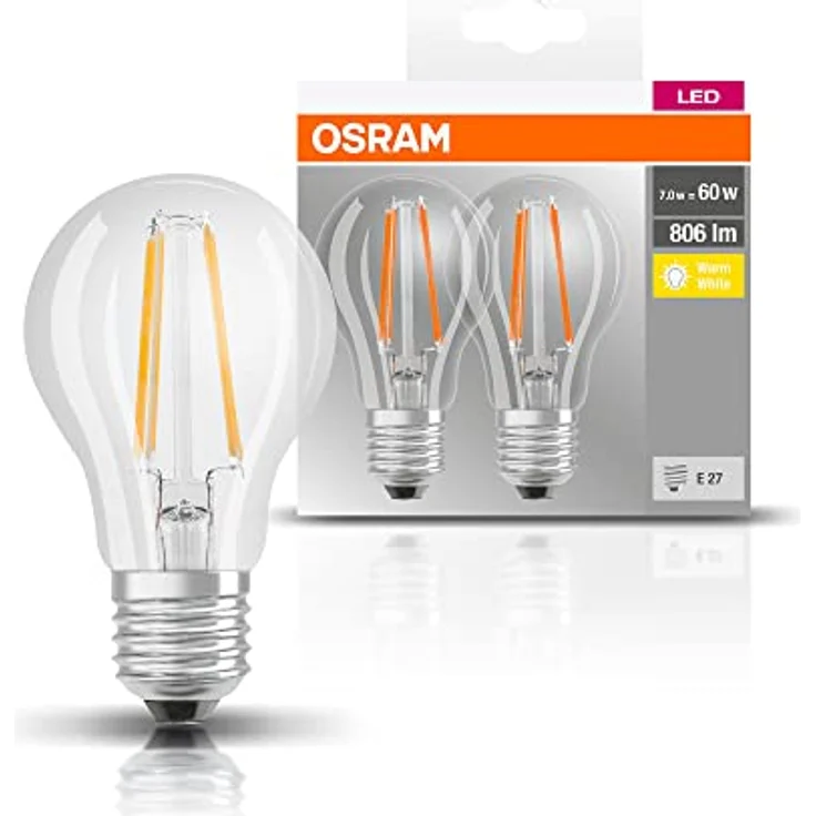 LEDVANCE LED972018BOX2, LED Lampe Tropfen E27, 6 W, Warmweiß (2700K), EEK E – Bild 4