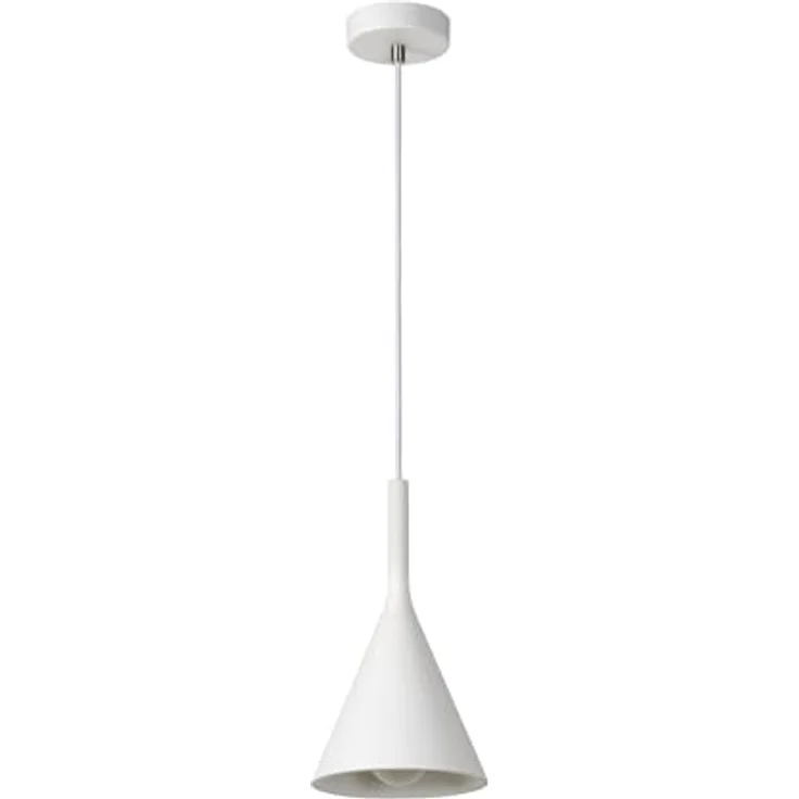 Lucide GIPSY Pendelleuchte, Ø 16,5 cm, 1xE27, höhenverstellbar, aus Gips, Weiß – Bild 2