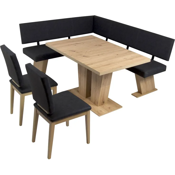 MSZ Design Eckbank Eckbankgruppe Essgruppe VERONA 150 x 181 cm Artisan Eiche