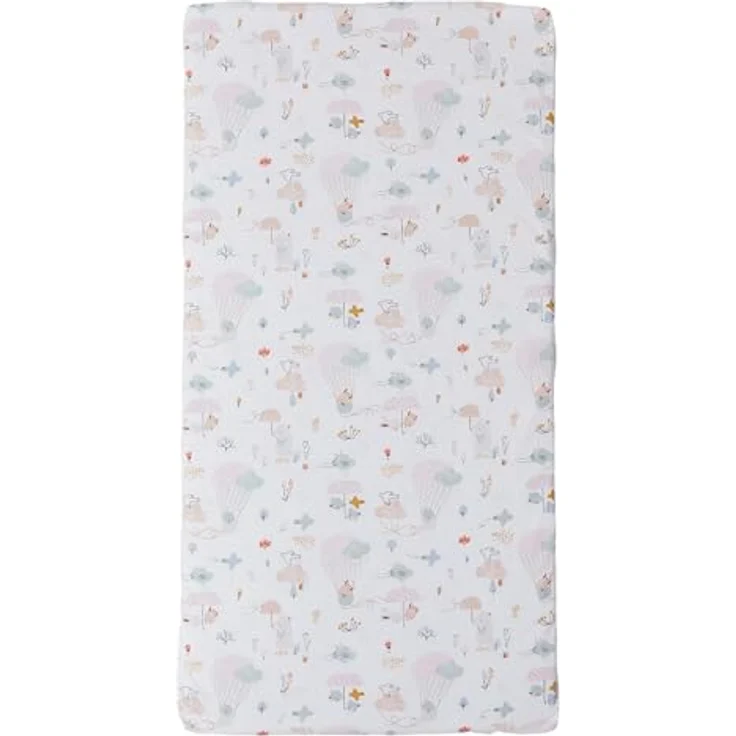 Tinéo - Matelas Bébé De Voyage 60x120x4cm - Dessous Polychlorure De Vinyle - Utilisation Intérieur et Extérieur - Déhoussable - Enroulable - Transportable (Balloons) – Bild 3