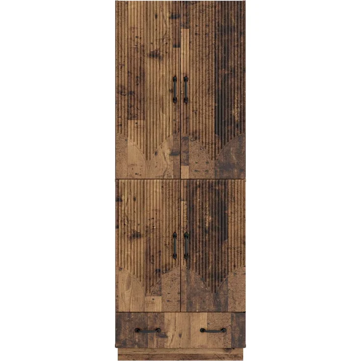 vidaXL Schrankset 2 pcs Altholz Holzwerkstoff 3416779 – Bild 4