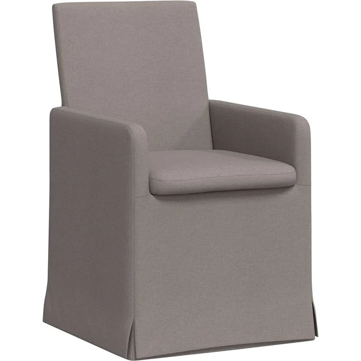 vidaXL Esszimmerstühle 2 pcs Taupe 57 x 67 x 95 cm Stoff 42017909 – Bild 1