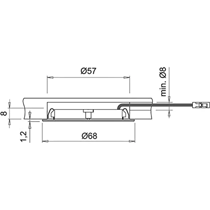SOTECH Domus Line LED-Strahler RIO D-MOTION, Einbaustrahler 12V/3W, variable Farbtemperatur 2700–5500 K, Edelstahloptik – Bild 3