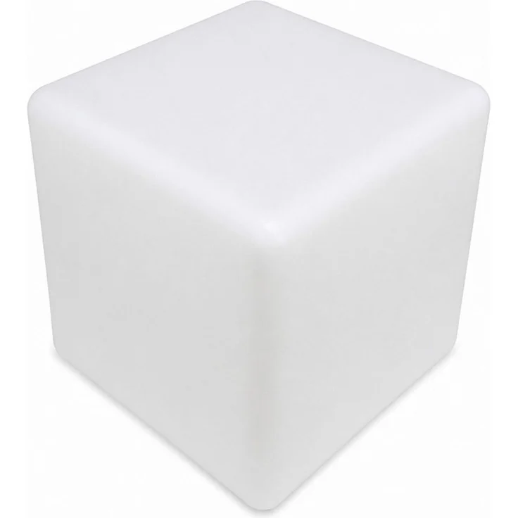 SATISFIRE LED Würfel LED Leuchtwürfel Cube 50x50cm E27 warmweiß outdoor Beistelltisch, LED Classic, warmweiß (2100K bis 3000K) – Bild 2