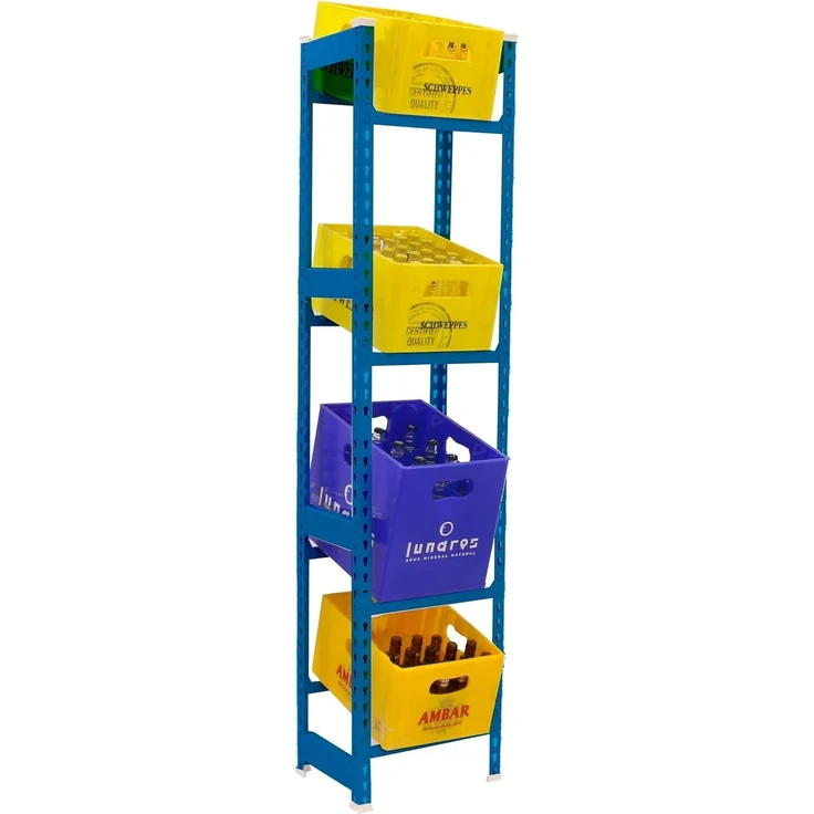 Simonrack Getränkekistenregal, 12 Kästen, Flaschenregal, Getränkekistenhalter, Kistenregal, Galvanisiert - Simonbottle – Bild 1