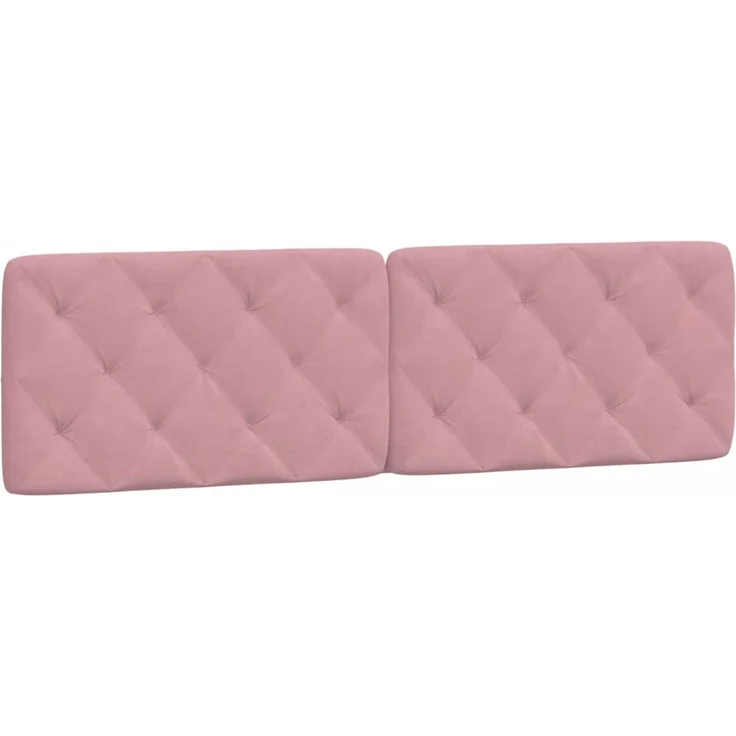 vidaXL Kopfteil-Kissen Rosa 180 cm Samt 374744 – Bild 2