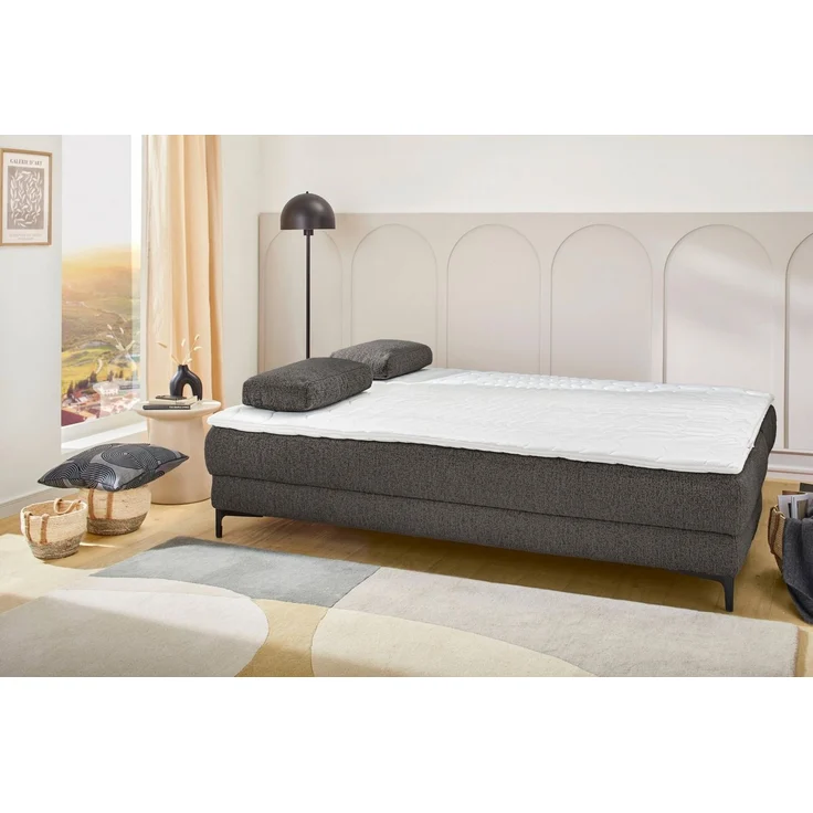 Jockenhöfer Gruppe Schlafsofa Felix, B: 205 cm, Liegefl. 155x201 cm, Dauerschlafsofa, inkl. Topper, inklusive Schlaffunktion und Bettkasten, Federkernpolsterung – Bild 2