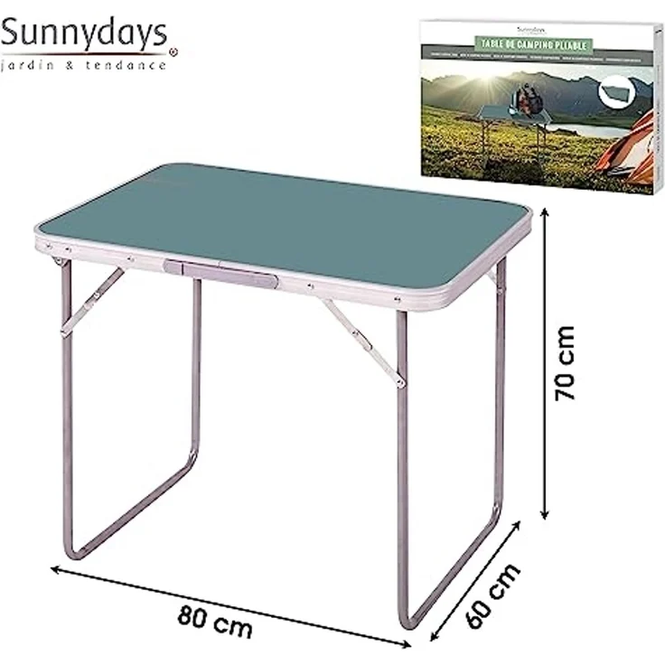 Sunnydays Campingtisch klappbarer Camping-Tisch Picknicktisch Partytisch – Bild 2