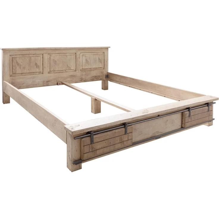 Bett Mango 180x200 whitewash lackiert RAILWAY #342 – Bild 1