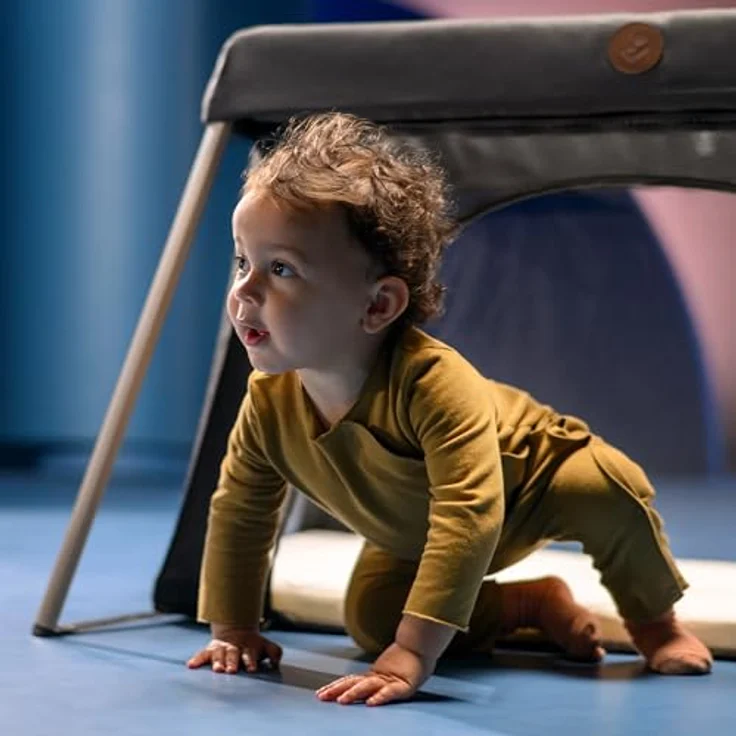 Maxi-Cosi Spannbetttuch 2er Pack für Reisebett Iris 2, atmungsaktive Baumwolle, weiß – Bild 7