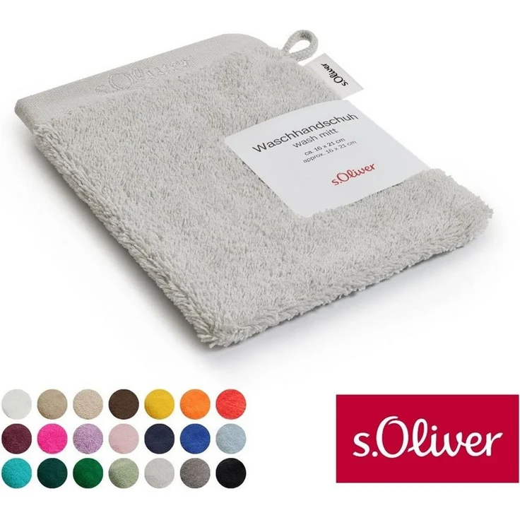 s.Oliver Waschhandschuh s.Oliver, Premium Qualität, 600 gr/m², auch als Sets erhältlich, Walkfrottier (1-St), große Farbauswahl, auch als Duschtuch, Handtuch, Gästetuch – Bild 1