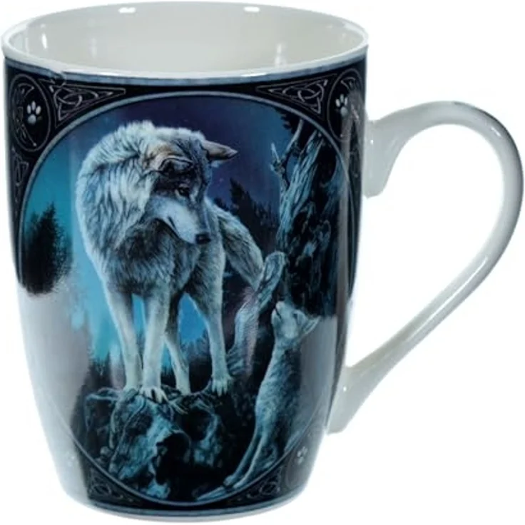 Puckator Tasse Lisa Parker - Wolf mit Welpe Kaffeebecher – Bild 1