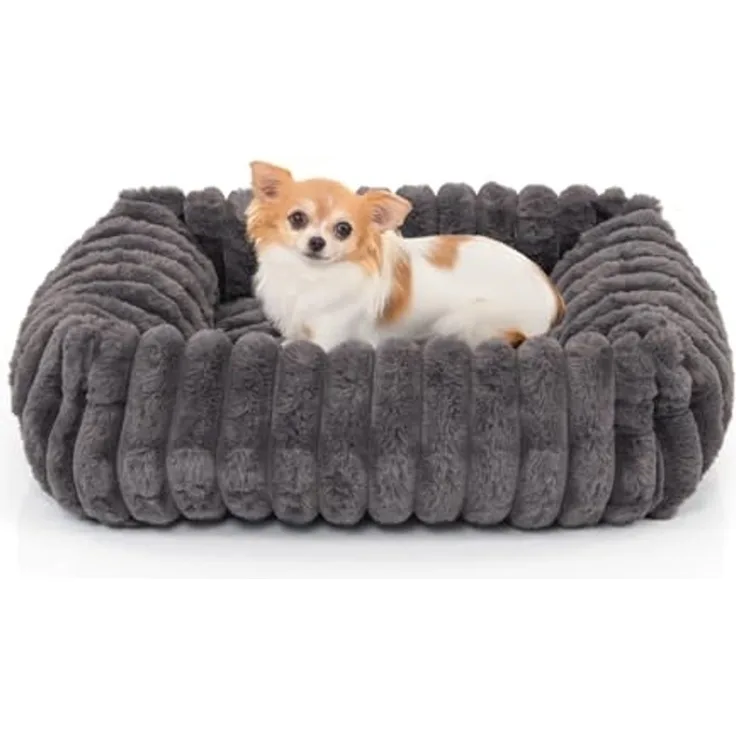 Wallace & Jones Tierbett Hundebett Mary, Hundekörbchen, weich, Breitcord Optik, ca. 51 x 46 x 15 cm