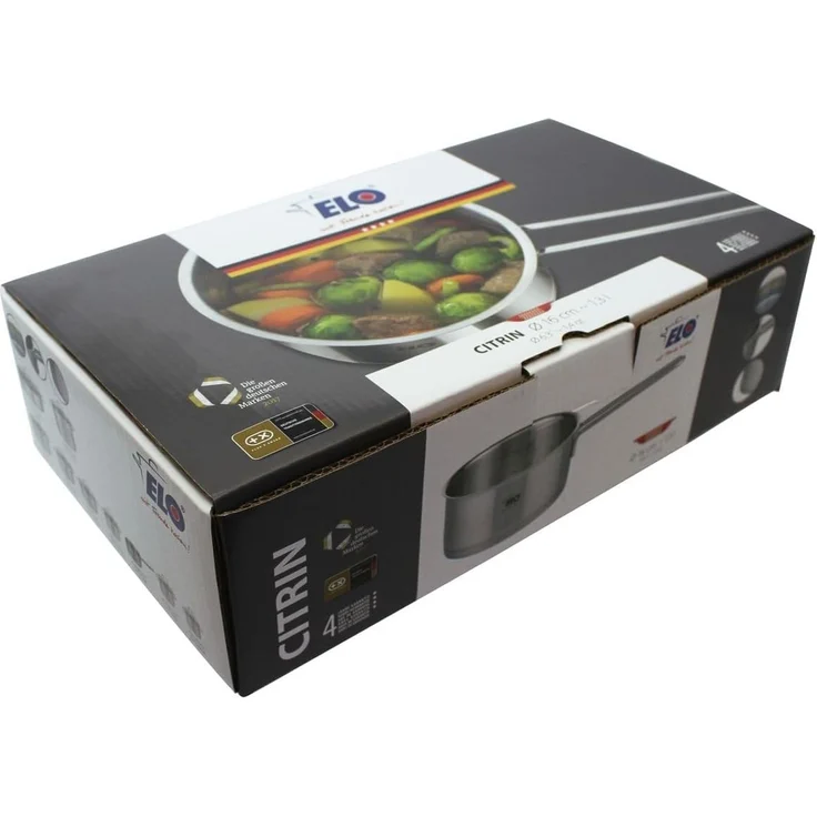 Elo Kasserolle Citrin, Edelstahl 18/8 (1-tlg), Induktion, Ø 16 cm – Bild 5