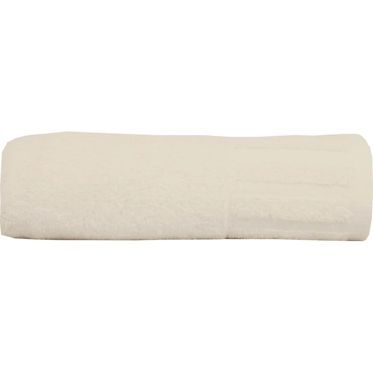 Duschtuch uni creme 70 x 140 cm – Bild 3
