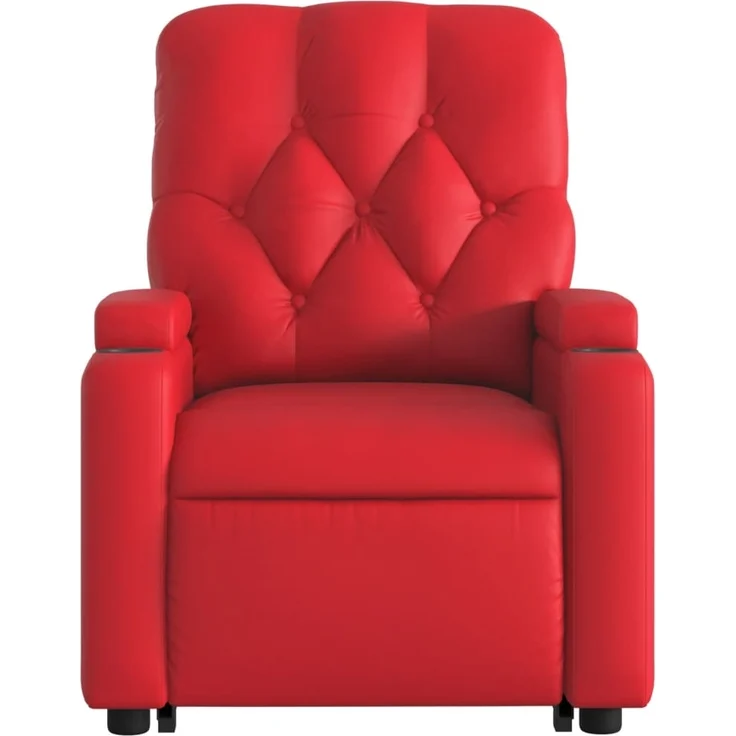 vidaXL Massagesessel mit Aufstehhilfe Elektrisch Rot Kunstleder 3204798 – Bild 7