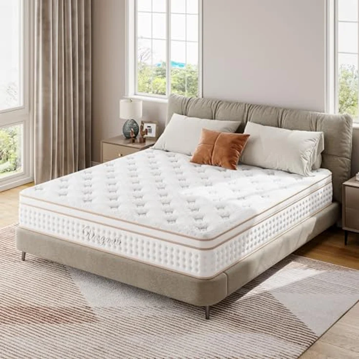 Vesgantti Matratze 140x200 Taschenfederkernmatratze 30 cm hoch, H3 Orthopädische Federkernmatratze, ÖkoTex Zertifiziert, Federkernmatratze Rollmatratze Mittelfest – Bild 2