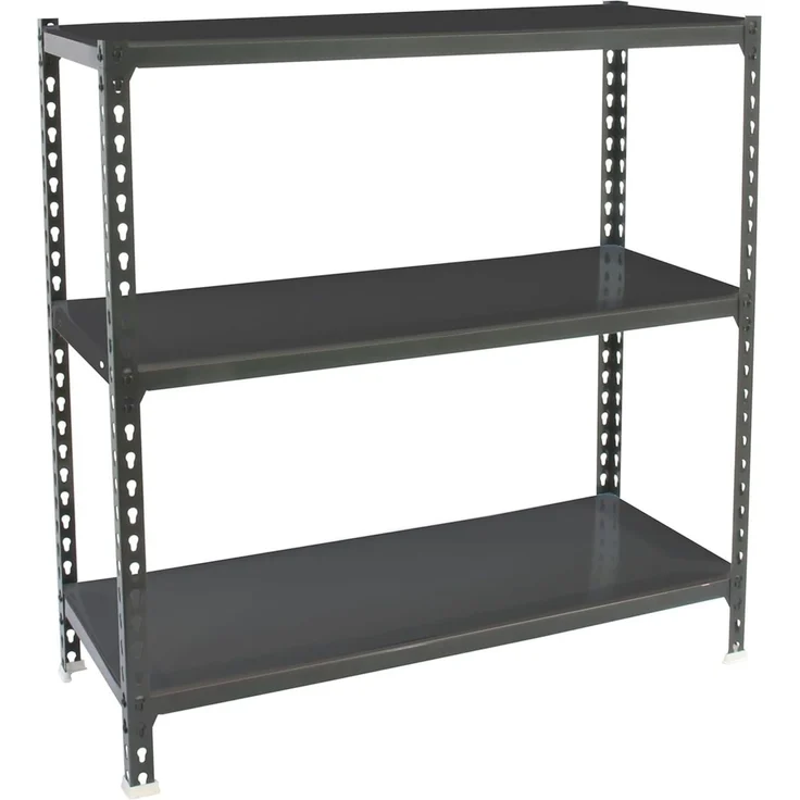 Simon Rack Schwerlastregal, 1000 x 900 x 300 mm, Bis 180 kg Belastbar, 3 Verstellbare Ablagen, Kellerregal, Lagerregal, Anthrazit - Simonclick – Bild 1