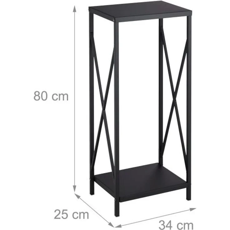 Schwarzes Kaminholzregal aus Stahl 10037807 – Bild 4