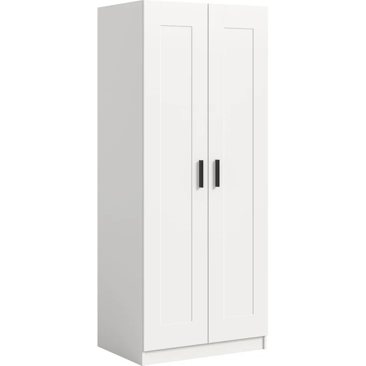Visby Kleiderschrank 2-türig in weiß – Bild 1