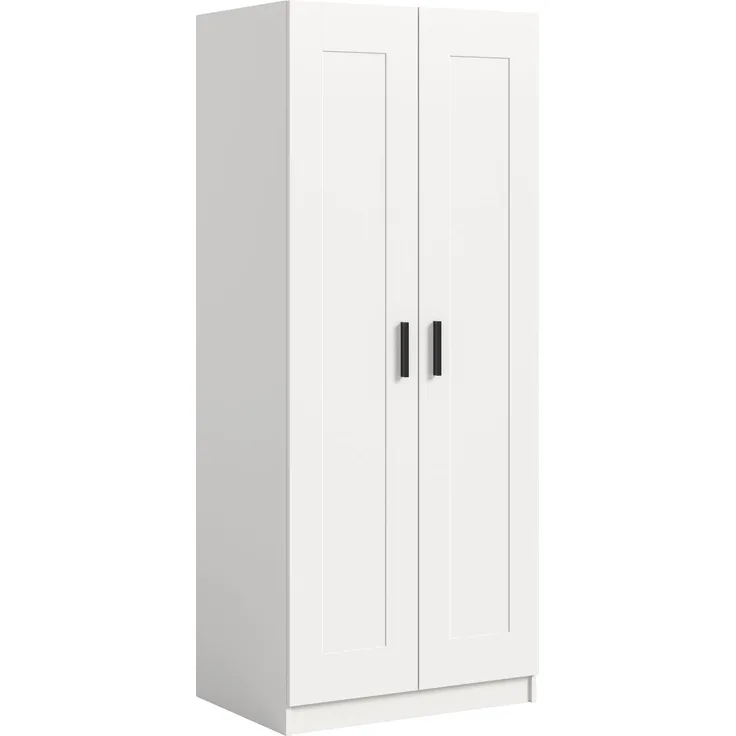 Visby Kleiderschrank 2-türig in weiß