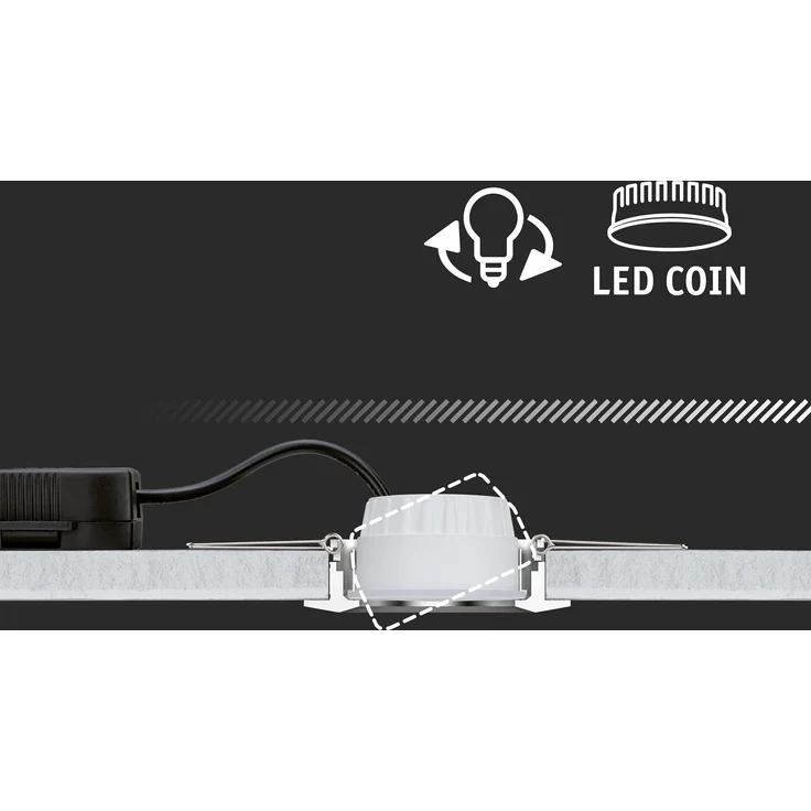 Paulmann 99997 LED Einbauleuchten 20er-Set schwenkbar 3000K Weiß – Bild 6