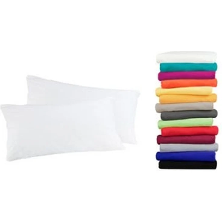 MOON Kissenbezug / Seitenschläferkissenbezug, 2er Pack, 100% Baumwolle, Linon, Weiß, 30x50 – Bild 6