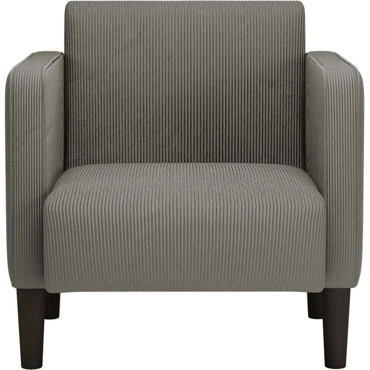 vidaXL Sessel mit Armlehnen Hellgrau 54 cm Cordstoff 4100515 – Bild 2