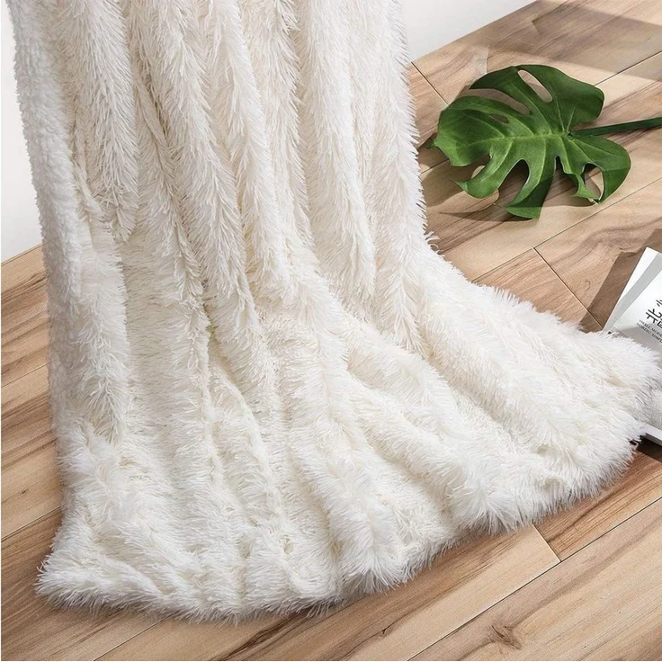 Wohndecke Kuscheldecke Flauschig,Ultraweiche Fleecedecke Leichte Warme Sofadecke, TUWENA, Wohn Kuscheldecke, Gemütliche Couchdecke, Atmungsaktiv & Pflegeleicht – Bild 3