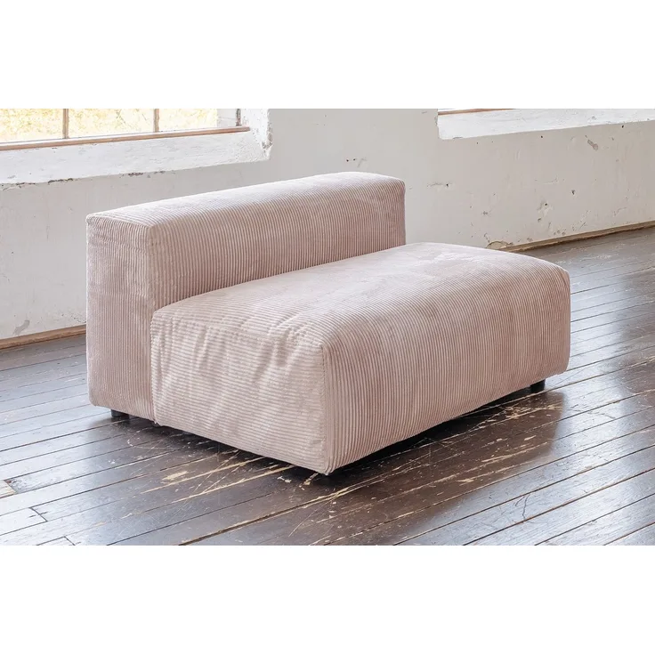 KAWOLA Sessel MIA Cord taupe 72 x 120 x 120 cm