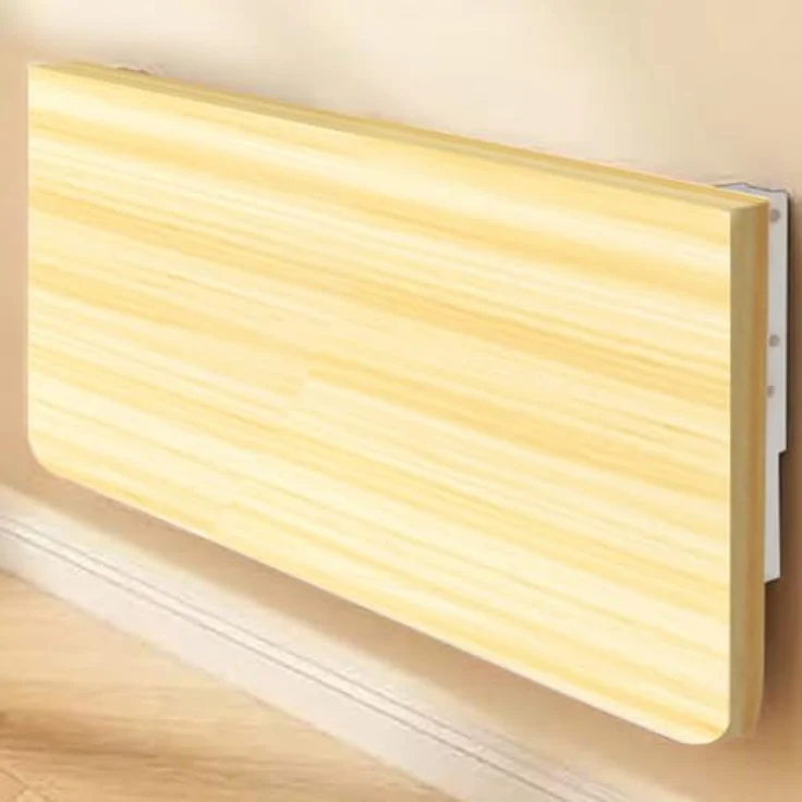 Shally Dogan Klappbarer Wandtisch, 80x60 cm, aus Holz, zusammenklappbar, platzsparend, vielseitig, Schreibtisch, Esstisch, Wohnzimmer, Badezimmer, Küche (Eiche) – Bild 8