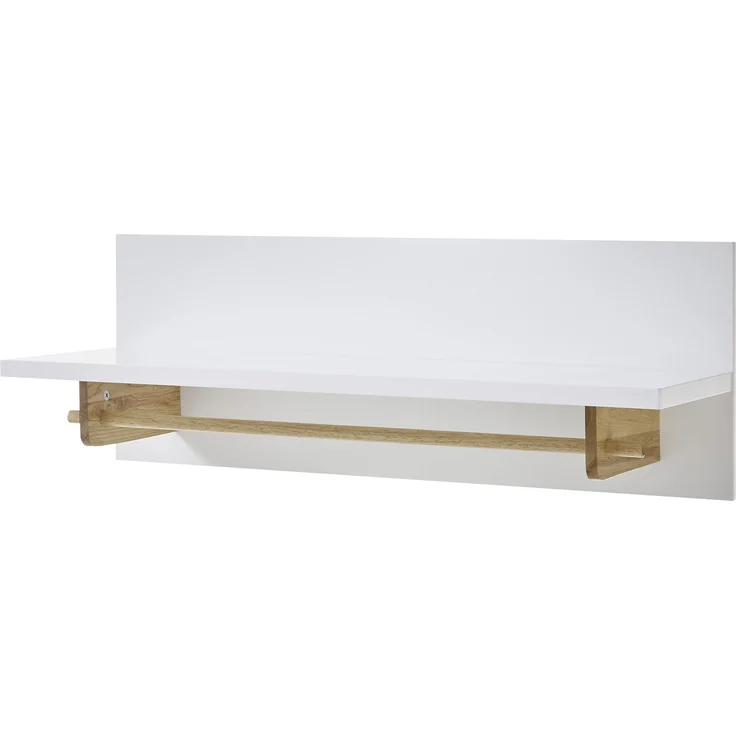 Wandpaneel >CERVO Garderobe< (BxHxT: 97x35x32 cm) in weiß - 97x35x32 (BxHxT) – Bild 3