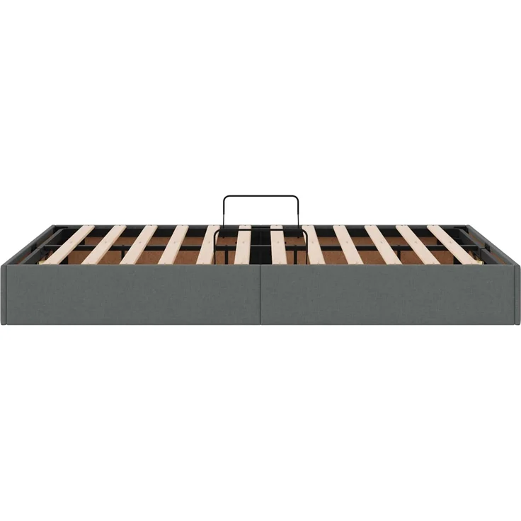 vidaXL Ottoman Bettgestell mit Speicher Dunkelgrau 120 x 200 cm Stoff 3442815 – Bild 8