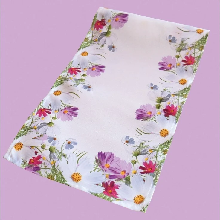 texpot Tischdecke Tischläufer Druckmotiv Blumen Frühling Sommer Tischdeko (1-tlg) – Bild 2