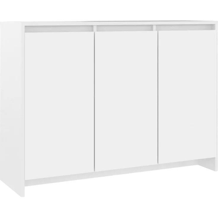 vidaXL Sideboard Weiß 102x33x75 cm Holzwerkstoff 809773