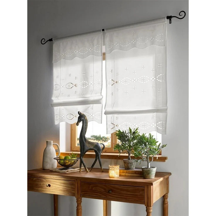 Rollo Bändchenrollo, heine, halbtransparent, Stangendurchzug – Bild 2