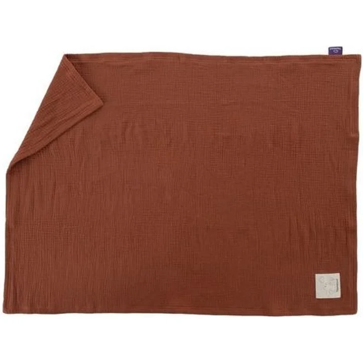 Träumeland Babydecke aus Musselin terrakotta Größe 75 x 100 cm – Bild 4